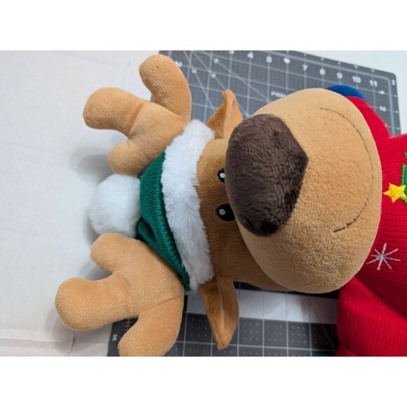 Kids of America Reindeer Christmas cable knot sweater stuffed toy 18 inch 2015 - Picture 2 of 11